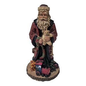 Cedar Creek Holiday Collection 15" Resin Santa Standing Decoration Figure
